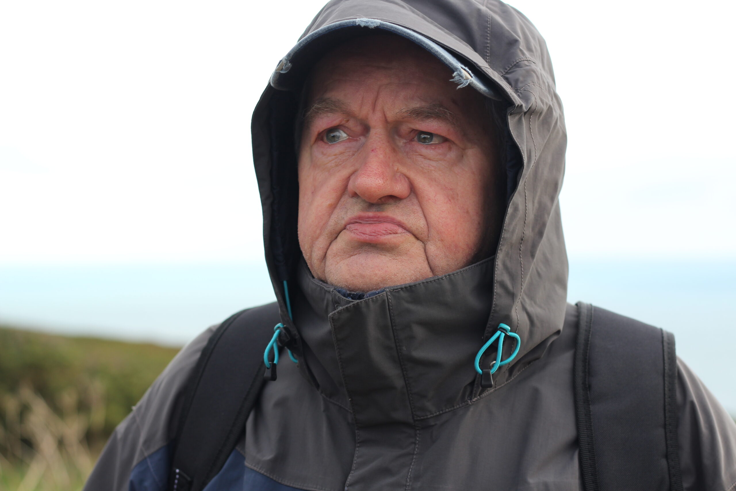 Andrzej podczas wyprawy na klify